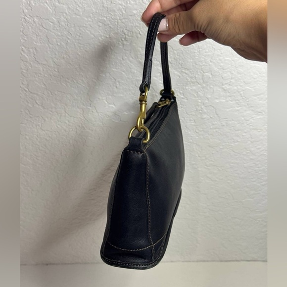 Old Coach 9311 Rare Made In USA Hand Bag Pouch Black Vintage - Picture 4 of 12